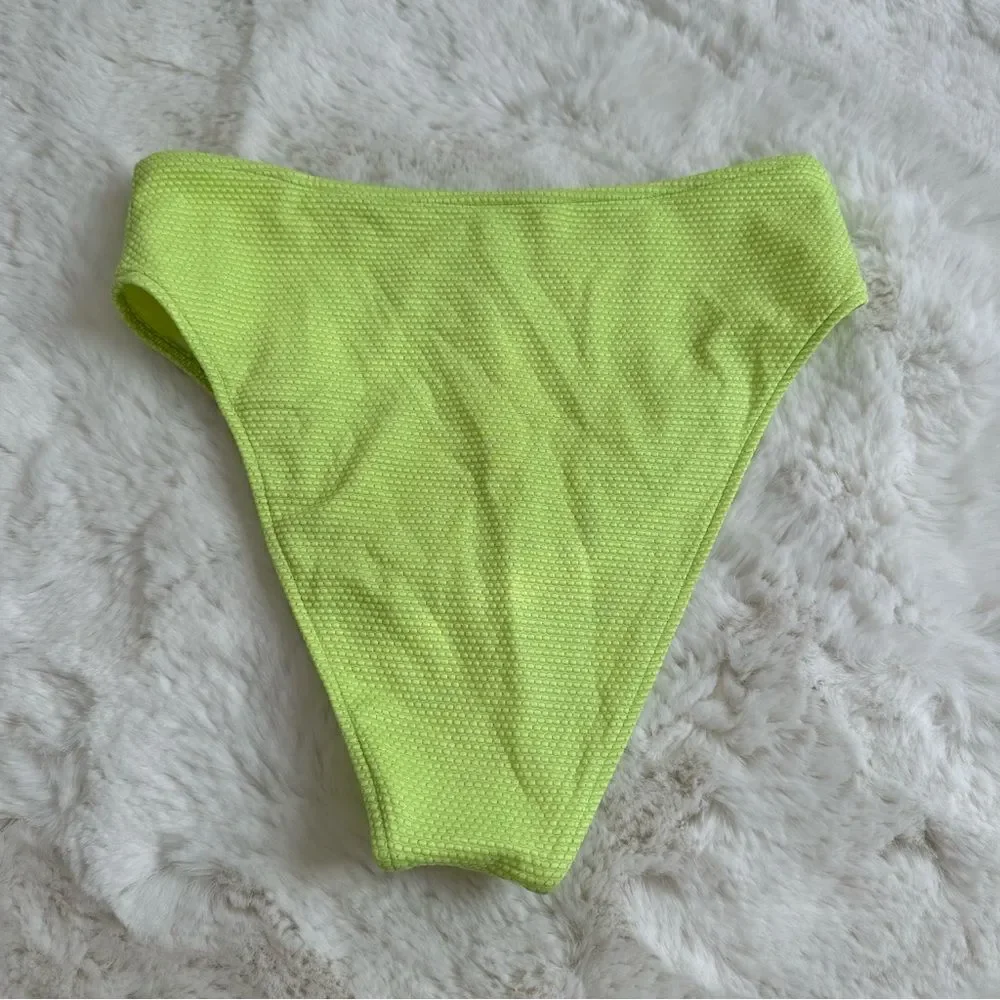 Frankie's Bikinis High Waisted Grotto high waisted bikini bottoms in Sundance